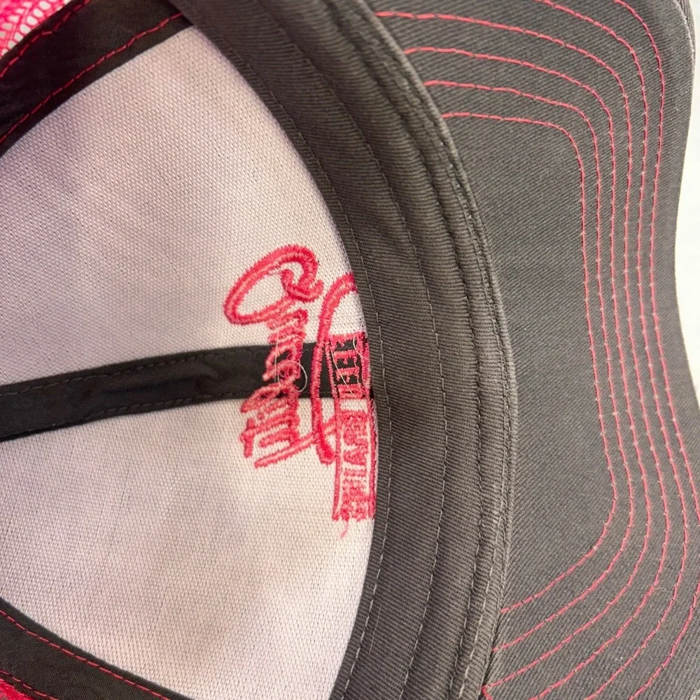 Quality Feed Grains Ladies Pink Grey OC Trucker Hat Performance Feeds AMPT OSFM